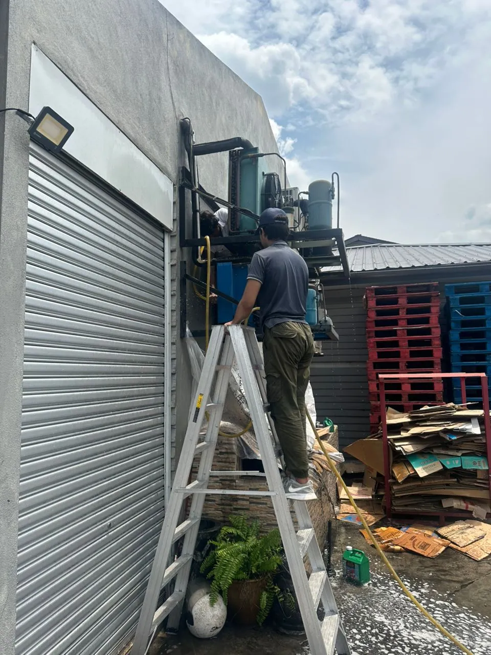 Commercial refrigeration condenser fan repair and maintenance